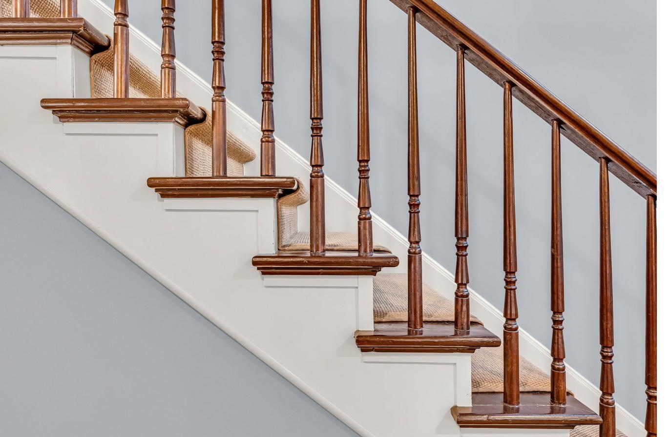 Original 1872 staircase balustrade detail